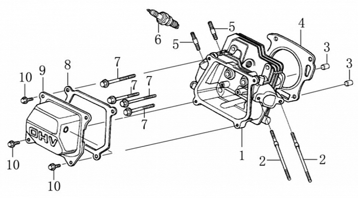 6 ГОЛОВКА БЛОКА | СНЕГОУБОРЩИК CHAMPION ST665