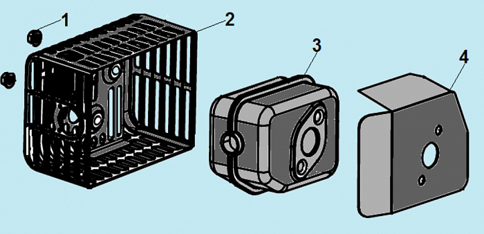 9 ГЛУШИТЕЛЬ ГАЗОНОКОСИЛКА CHAMPION LM5127