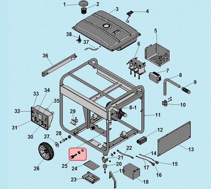 2 БАК - АККУМУЛЯТОР ГЕНЕРАТОР БЕНЗИНОВЫЙ СВАРОЧНЫЙ CHAMPION GW200AE