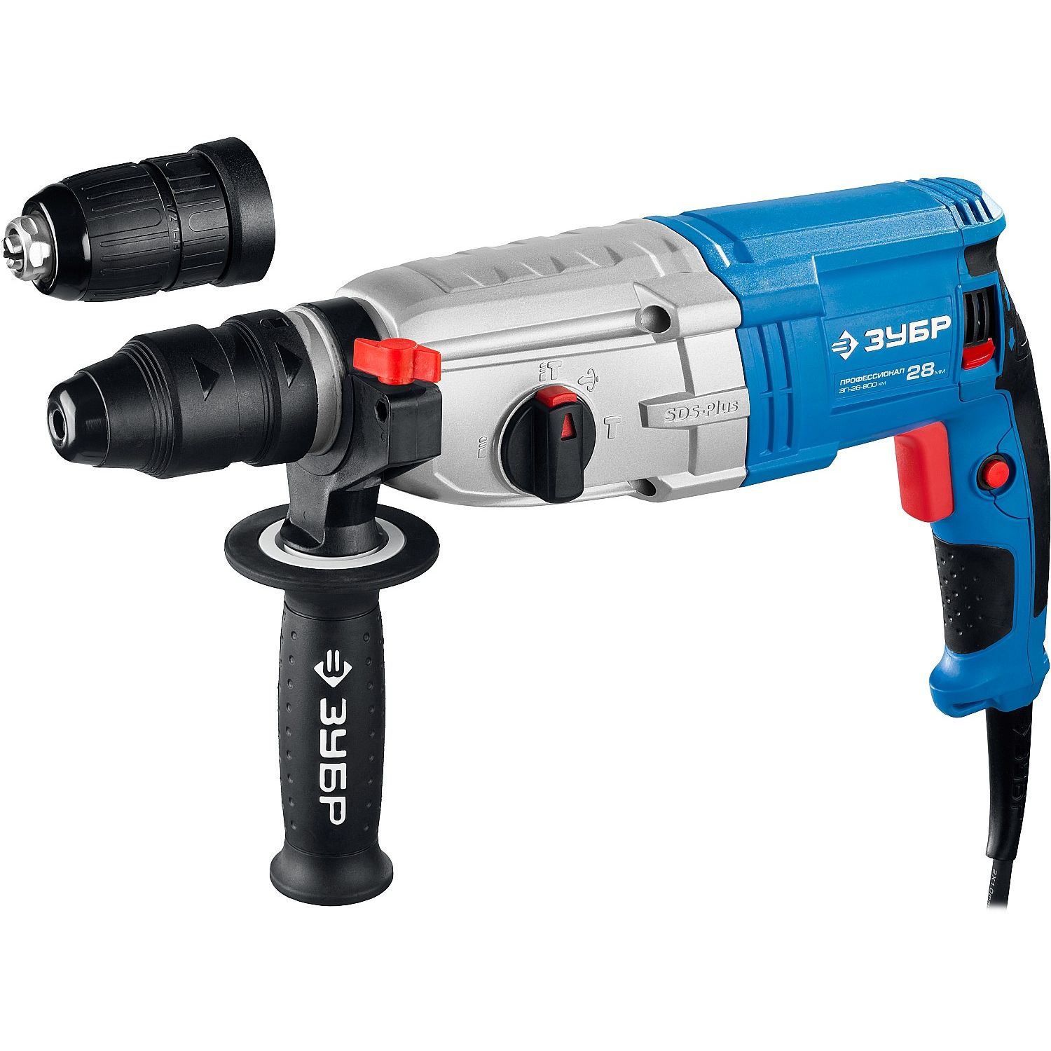 Перфоратор SDS-plus с металлическим редуктором ЗП-28-800 КМ