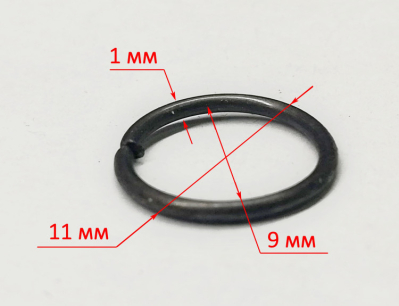 Стопорное кольцо из круглой проволоки 10х1мм для ДУ-13/580(10) Ресанта YTA