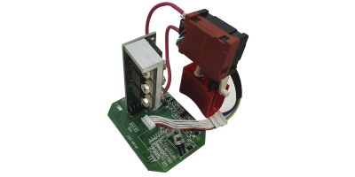 Плата управления двигателем v.2 (JCDZ-1981-B1, пластиковое основание) с выключателем в сборе